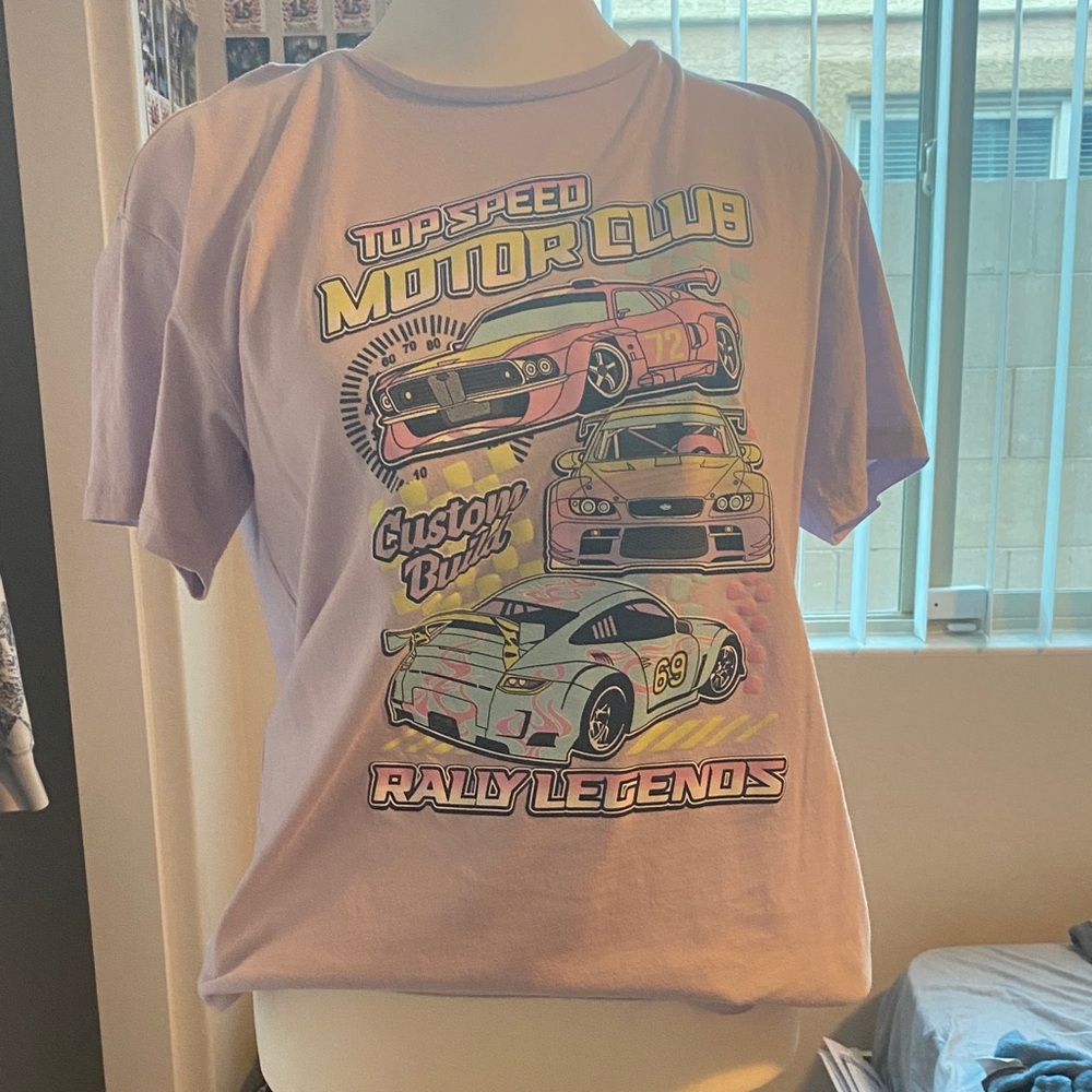 Wonder Nation Purple Graphic Tee - Short Sleeve